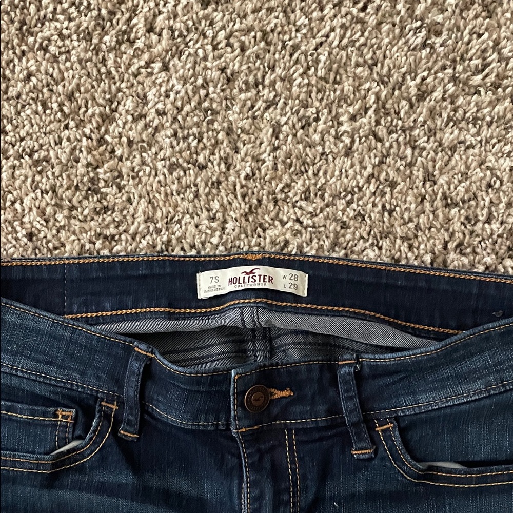 Hollister Women's Dark Blue Denim Jeans